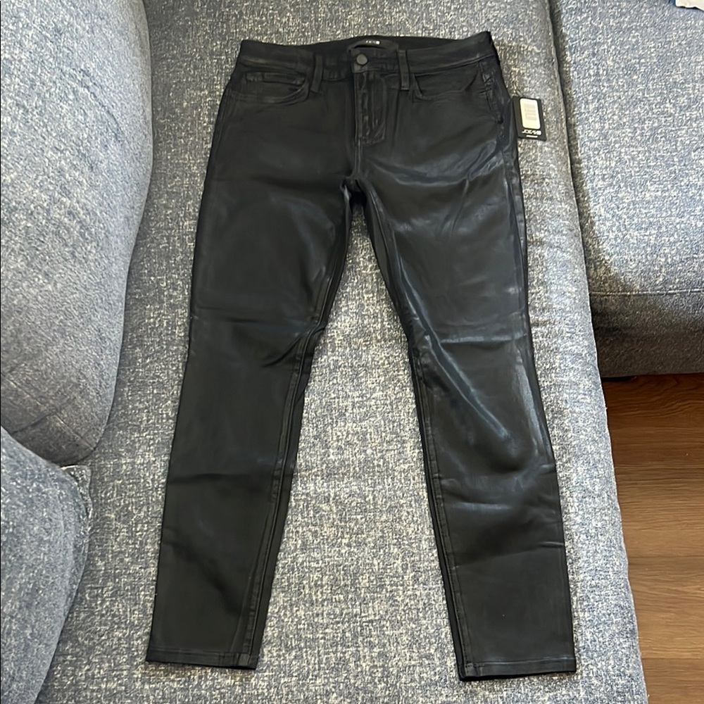 Joe's Jeans Black Shiny Skinny Jeans
